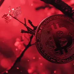 Czerwony Bitcoin na gałęzi, jak zacząć przygodę z kryptowalutami?